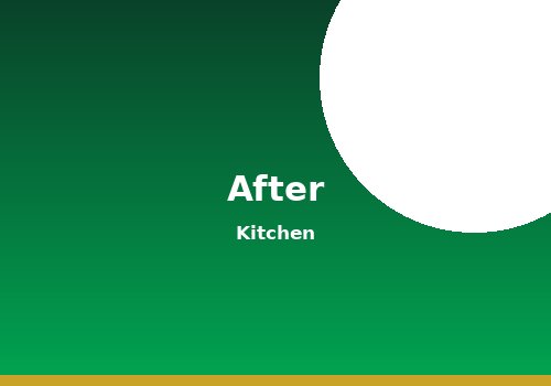 Kitchen after professional deep cleaning