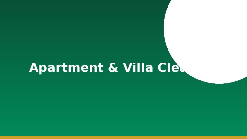 Apartment and villa move-in cleaning service in Hyderabad